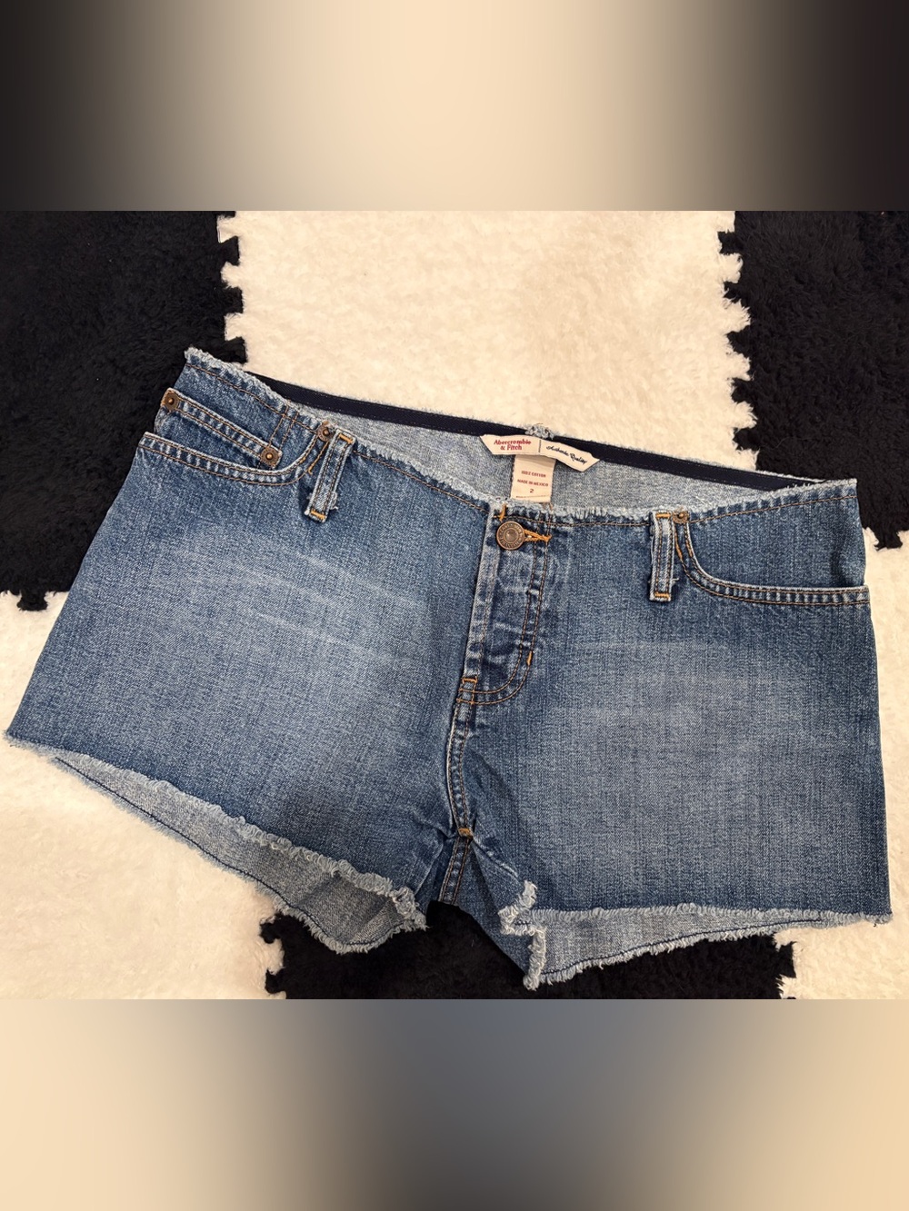 Abercrombie & Fitch Women's Medium Blue Denim Cutoff Shorts
